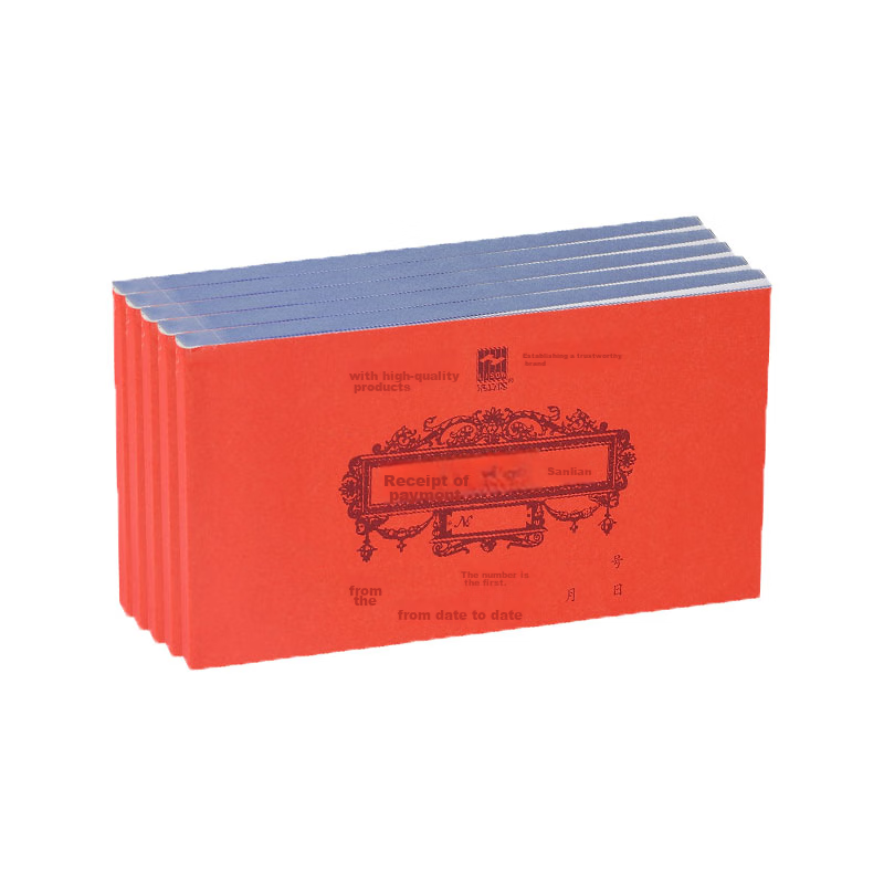 Haolixin Financial Receipts, Cash Receipts, Three-Part 175*95mm 5 Books/pack × 1...