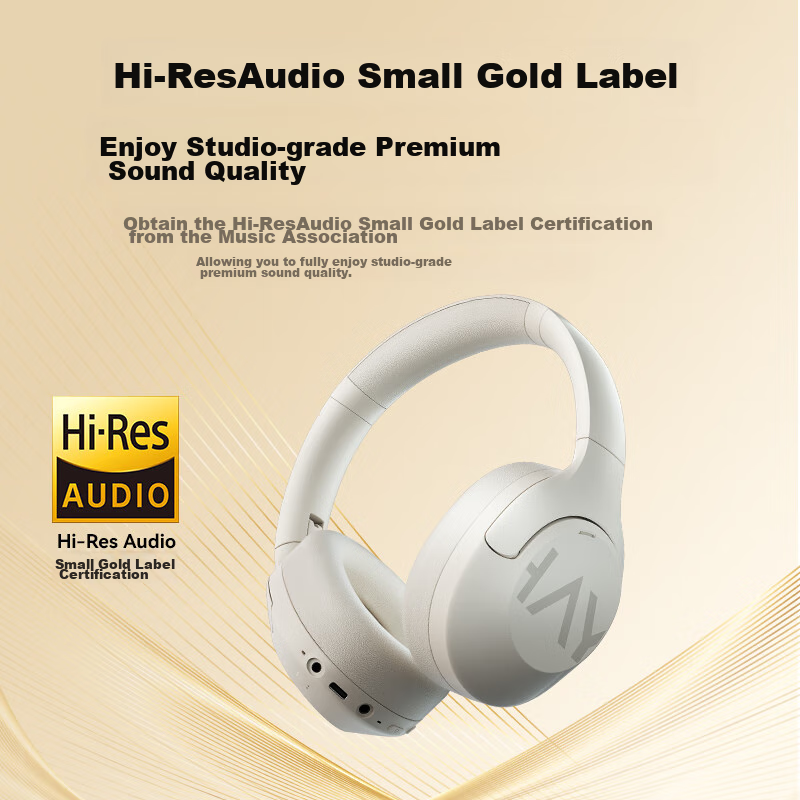 Haylou [Limited Time Subsidy] S30 Active Noise Cancelling Headphones, Small Gold...