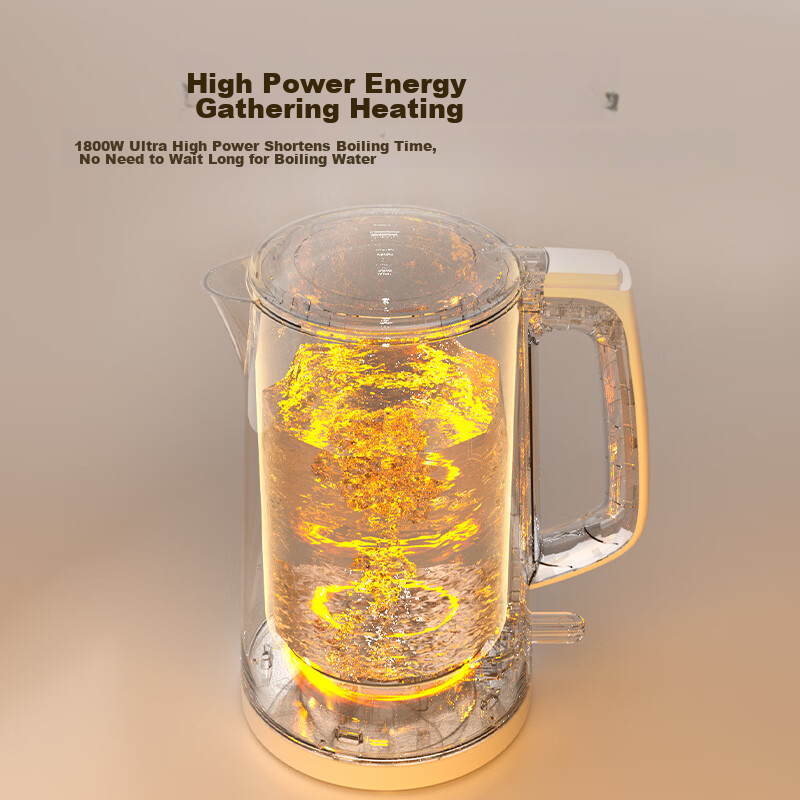 Haier Electric Kettle HSK-K617LW with 304 Double-Layer Seamless Stainless Steel...