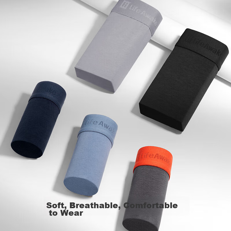 HLA Men's Pure Cotton Underwear, Summer 95% Cotton Antibacterial Large Size Men'...