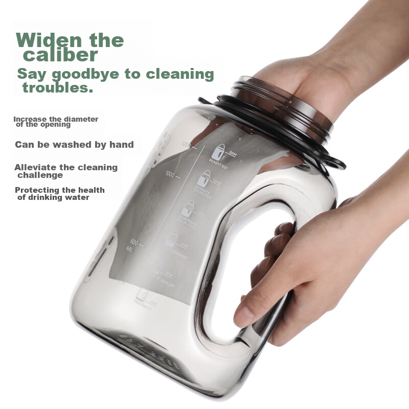 Fuguang Sports Fitness Water Bottle, Large Capacity Plastic Cup, Tritan Ton Cup,...