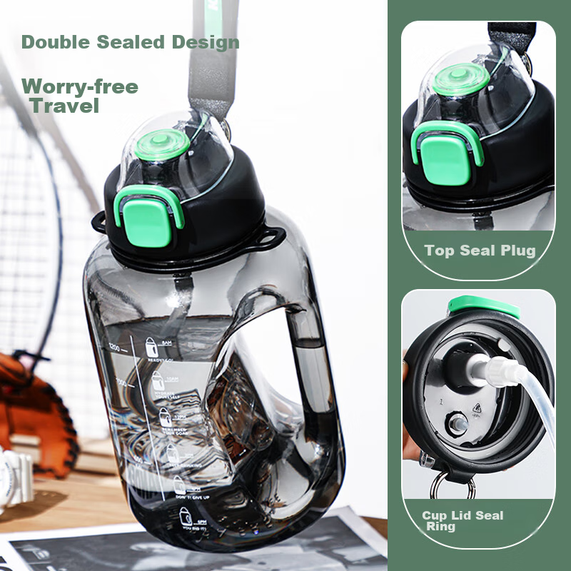 Fuguang Sports Fitness Water Bottle, Large Capacity Plastic Cup, Tritan Ton Cup,...