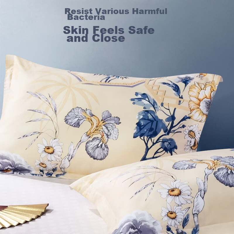 Fuanna Pillowcase, Pure Cotton, Upgraded Antibacterial, for Students And Home Us...