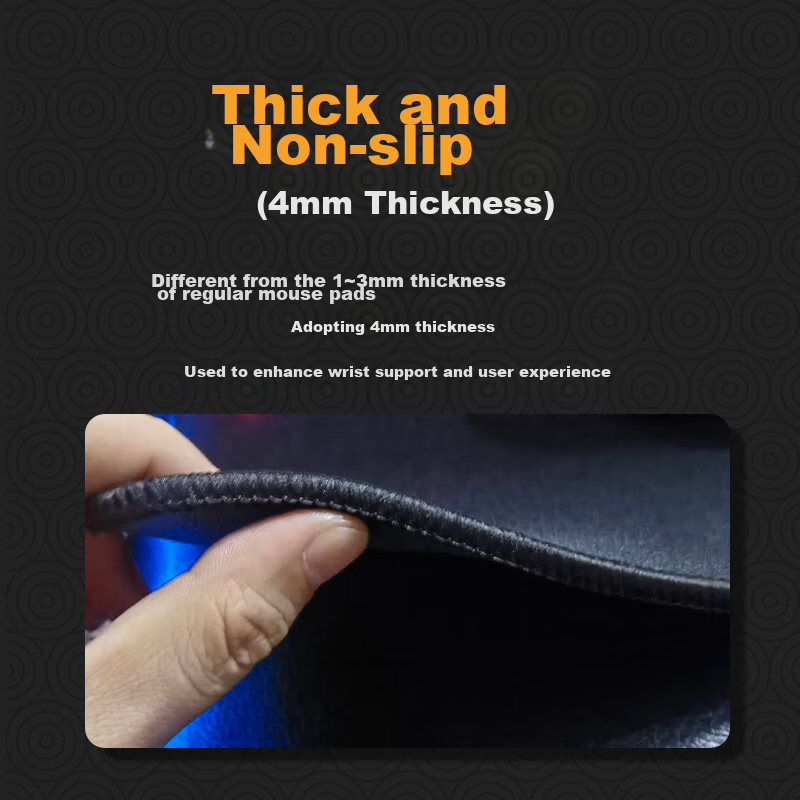 Heigeshi Mouse Pad, Gaming-Specific Cloth Pad, Solid Color Fine Surface, Jacquar...