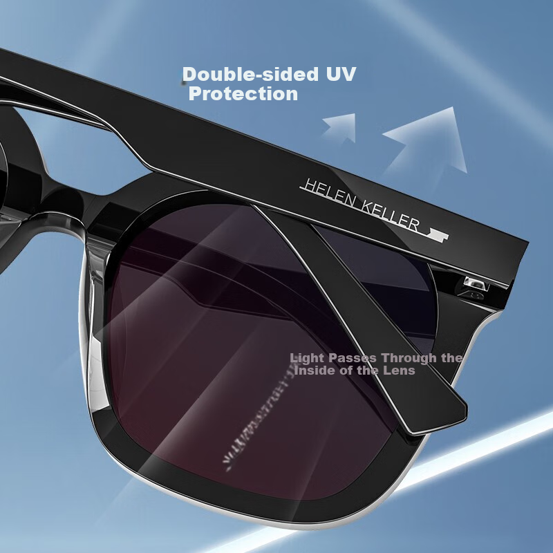 HELEN KELLER Polarized Sunglasses Unisex Sun Glasses for Men and Women Couple Ov...