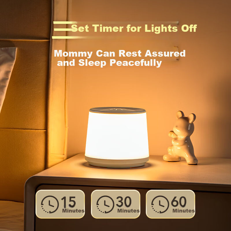 Datouren Remote Control Night Light Baby Feeding Lamp Bedroom Bedside Lamp Plug-...