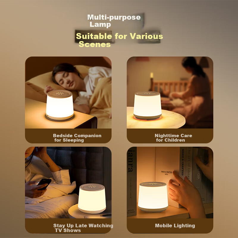 Datouren Remote Control Night Light Baby Feeding Lamp Bedroom Bedside Lamp Plug-...