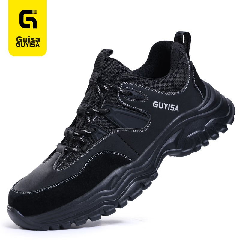 GUYISA Men's Winter Steel Toe Safety Shoes Anti-Smashing Anti-Piercing Lightweig...