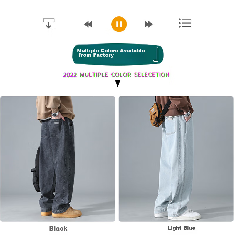 Dingfengbaoluo American-Style Stone-Washed Straight-Leg Jeans, Autumn And Winter...