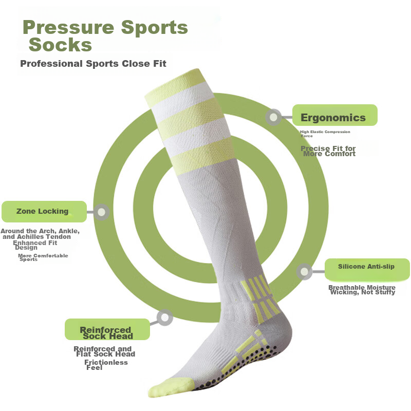 Duweike Pressure Socks, Professional Non-Slip Yoga, Women's Sports Running Jump...