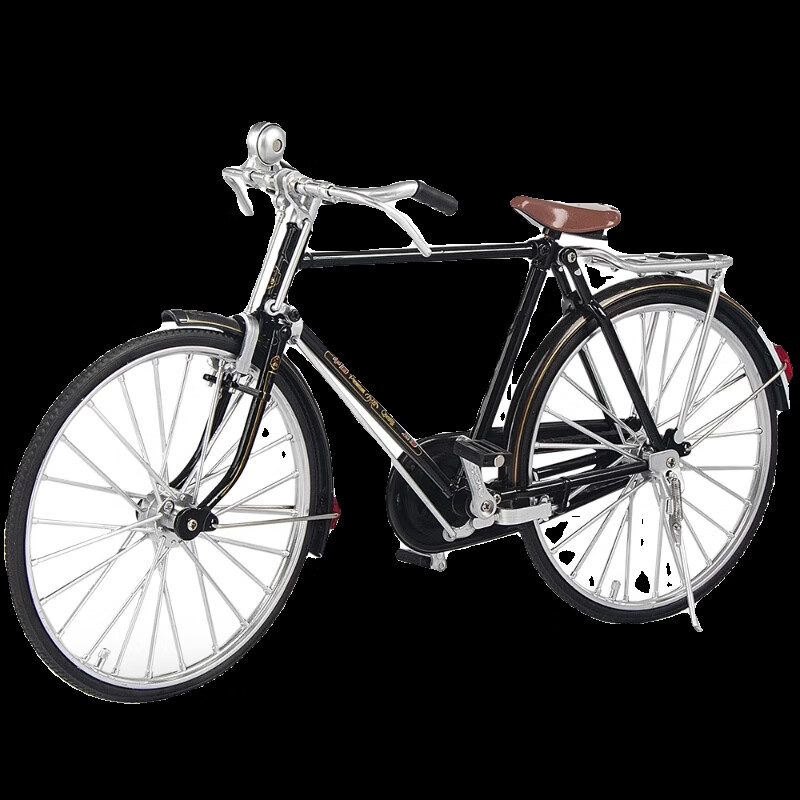 Black Mamba Bicycle 1：6 Scale Die-Cast Alloy Children's Car Model Toy Collectib...