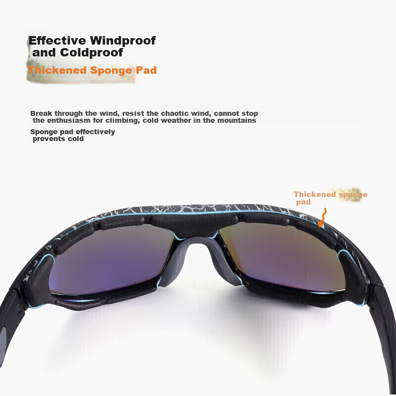 OUTDO Outdoor Polarized Sunglasses Ski Goggles Men Women UV Protection Sports Ey...