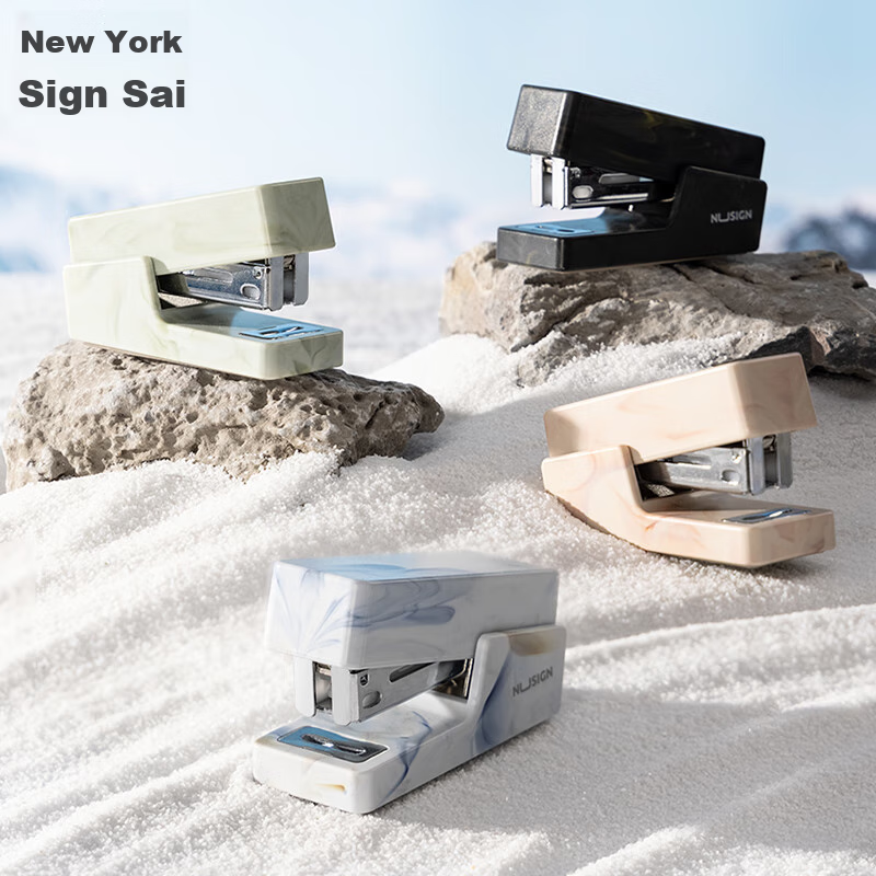 Deli Nusas Mini Stapler, Marble Gradient Series, Lightweight And Portable Staple...