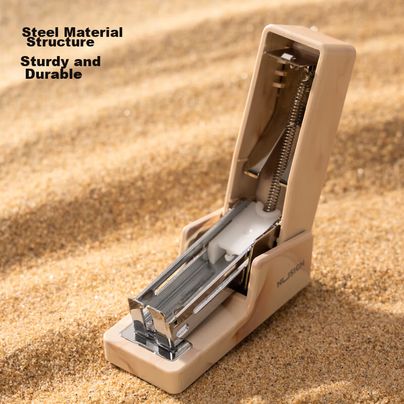 Deli Nusas Mini Stapler, Marble Gradient Series, Lightweight And Portable Staple...