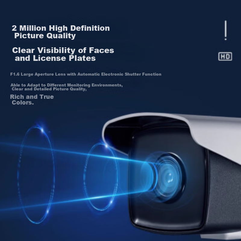 Hikvision Outdoor 2MP HD Infrared Night Vision Camera with POE Power Supply, HD...