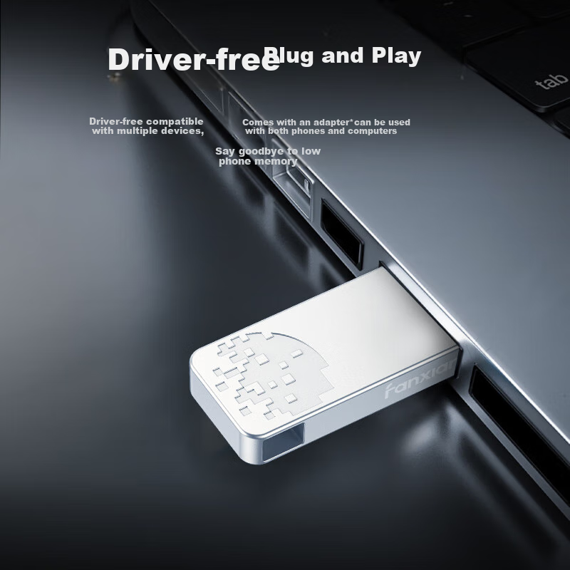 FANXIANG 128GB USB3.2 F326 150MB/S Read Speed Business Car Large Capacity USB Fl...