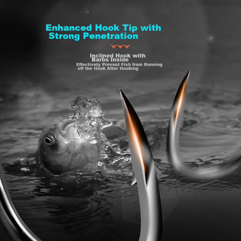 Fishing King Grass Carp Fishing Line with Double Hooks, Pre-Tied Big Fish Line S...