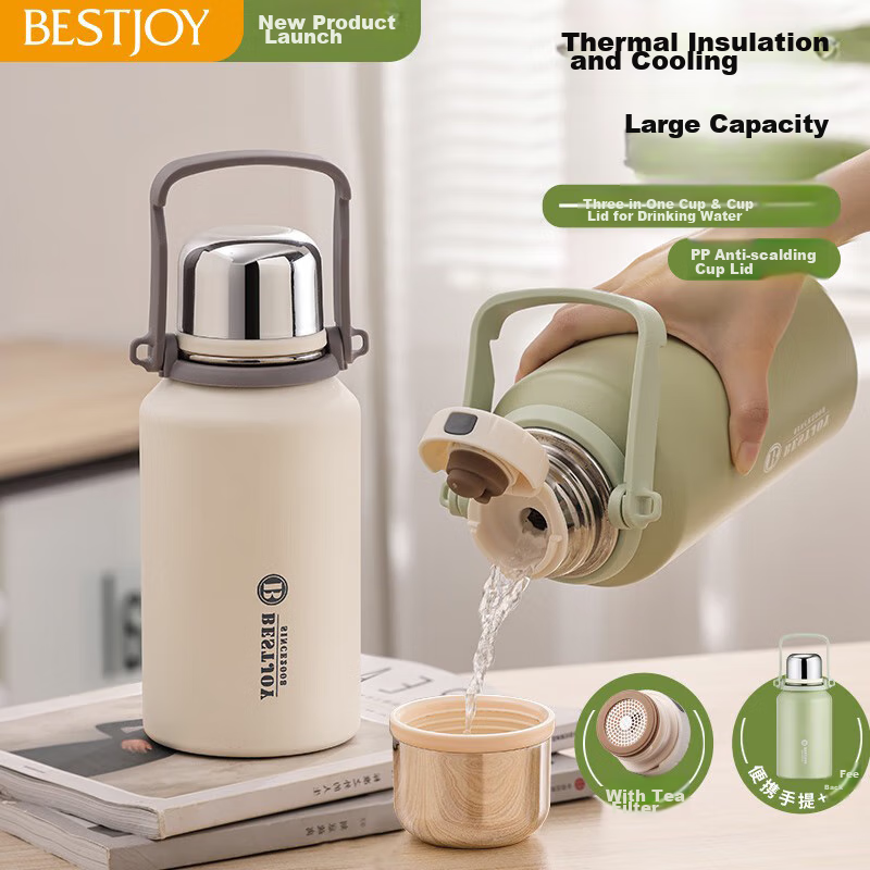 FUGURNG BESTJOY Insulated Mug, Hot And Cold Cup, Stainless Steel Large Capacity...