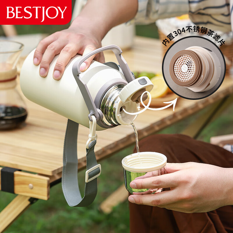 FUGURNG BESTJOY Insulated Mug, Hot And Cold Cup, Stainless Steel Large Capacity...