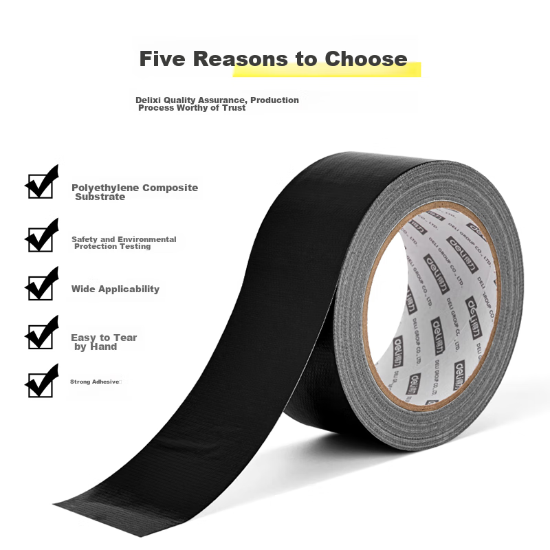 Deli Strong Adhesive Tape, Windproof, High-Adhesive, Wear-Resistant, Waterproof...