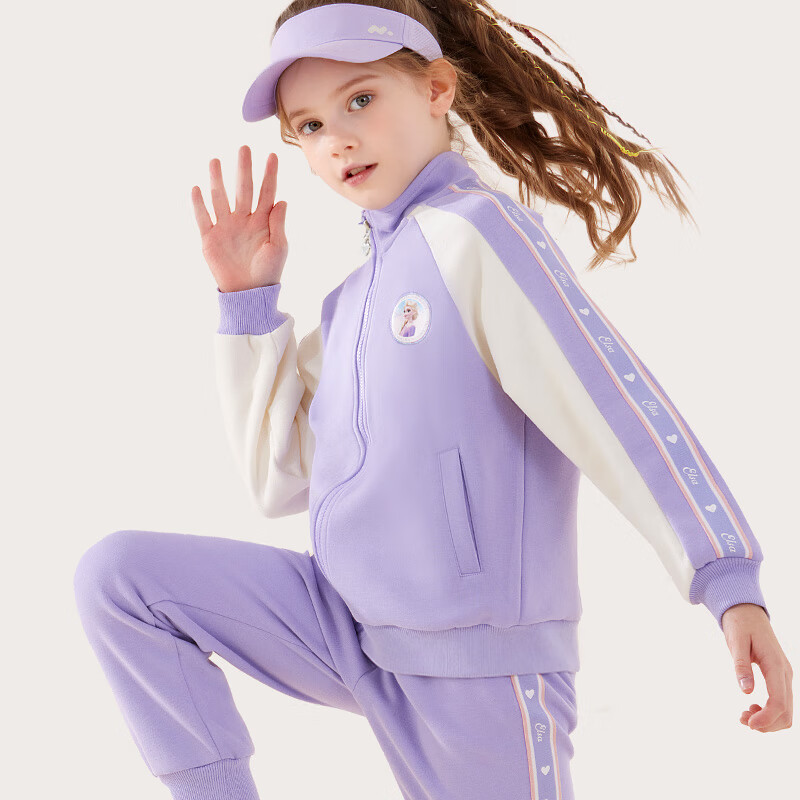 Disney Kids Sports Suit Girls Autumn Outfit Baby Coat Two-piece Children's Cloth...