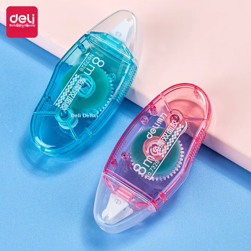 Deli 6mm×8M Double-Sided Tape, Creative Dot Glue, Convenient Quick-Apply Erasabl...