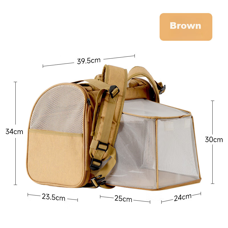 Fukumaru Portable Pet Cat Carrier Backpack, Expandable, Breathable, All-Season,...