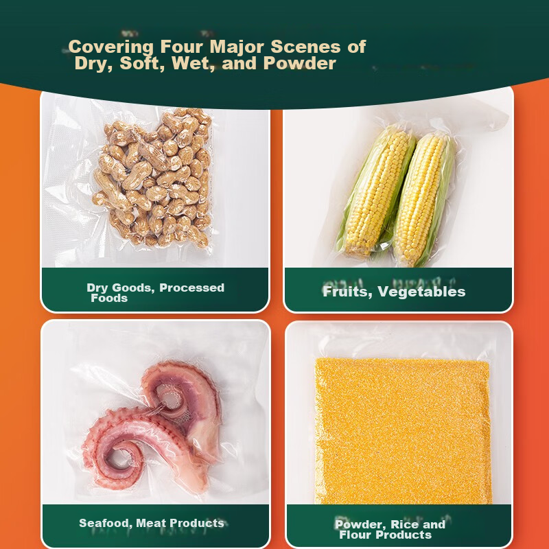 Deli large commercial vacuum sealer with strong suction, automatic food packagin...