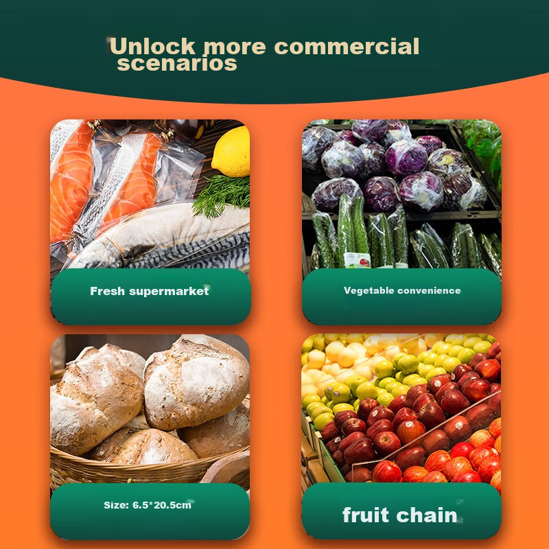 Deli large commercial vacuum sealer with strong suction, automatic food packagin...