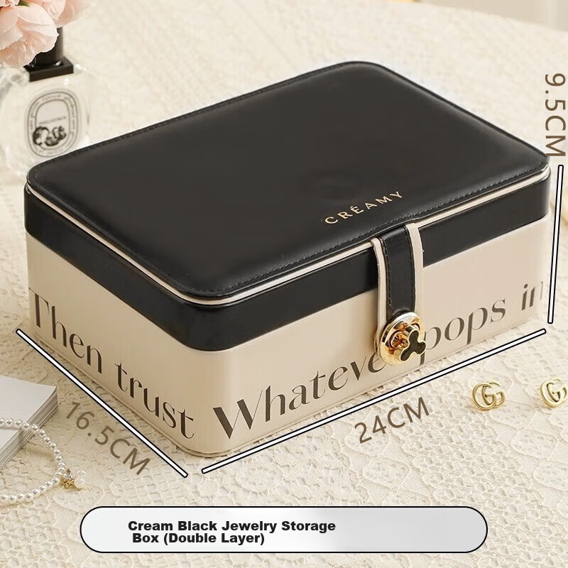 Fanyejia Light Luxury Jewelry Storage Box, Large Capacity, Christmas Gift for Gi...