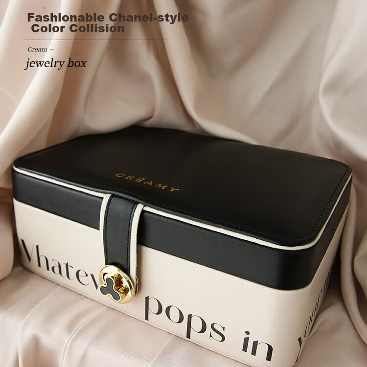 Fanyejia Light Luxury Jewelry Storage Box, Large Capacity, Christmas Gift for Gi...