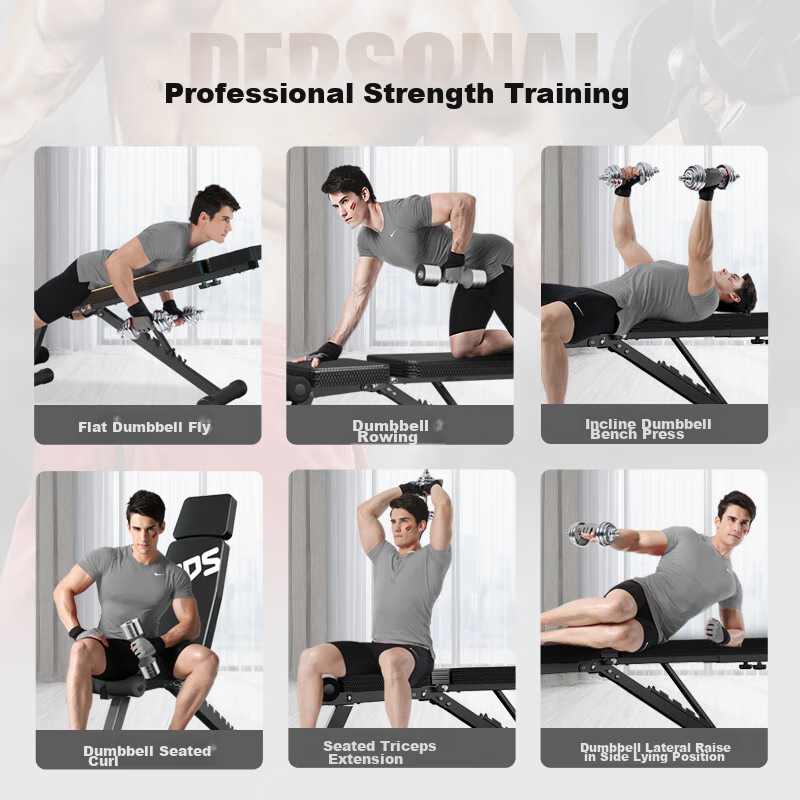 Duodeshi Dumbbell Bench, Multifunctional Bench Press, Home Fitness Equipment, Si...