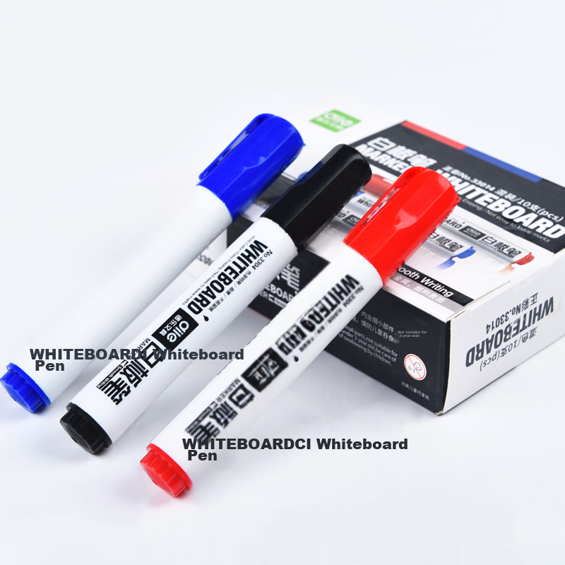 Dile Erasable Whiteboard Markers, Water-Based Pens, Office Stationery, 10 Pcs/bo...