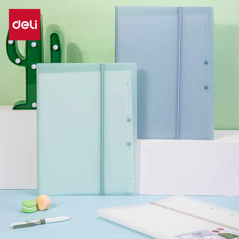Deli A3/20-page Document Folder Test Paper Clip Test Paper Storage Folder Inspec...