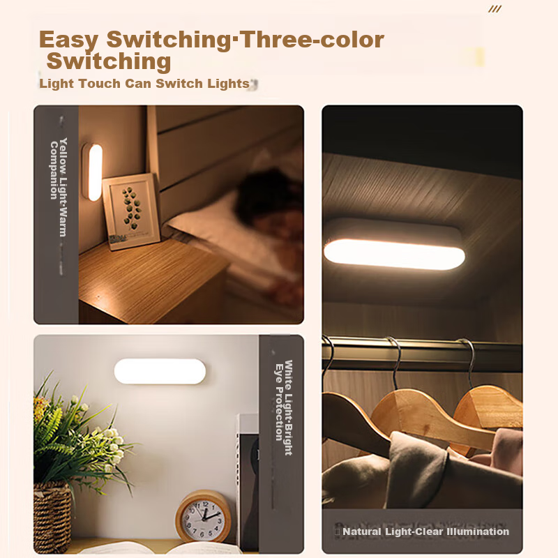 Datouren Rechargeable Night Light, Bedside Lamp, Study Lamp, Bedroom Magnetic Ca...