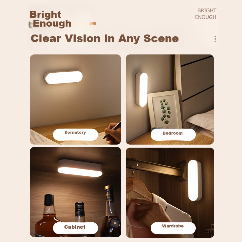 Datouren Rechargeable Night Light, Bedside Lamp, Study Lamp, Bedroom Magnetic Ca...