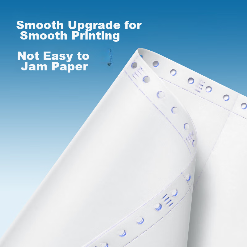 Deli Bering Sea Printing Paper, Three-Part Three-Equal Division Dot Matrix Print...