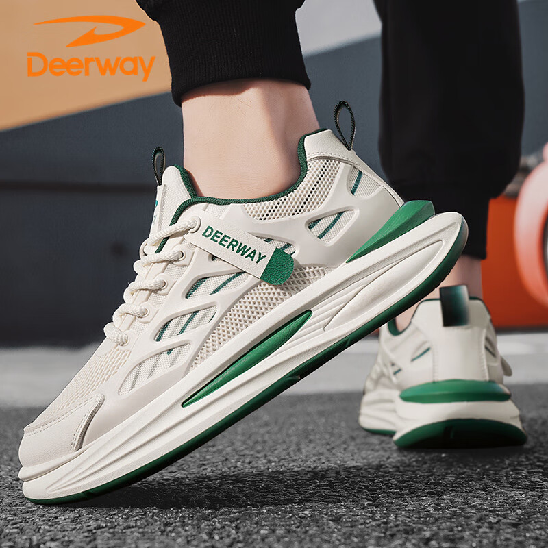 DEERWAY Men's Shoes, Men's 2025 Summer Dad Shoes, Men's Thick-Soled Sneakers, Br...