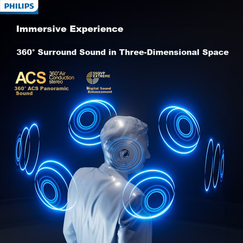 PHILIPS New Open-ear Wireless Bluetooth Sports Headphones TAT2769 White