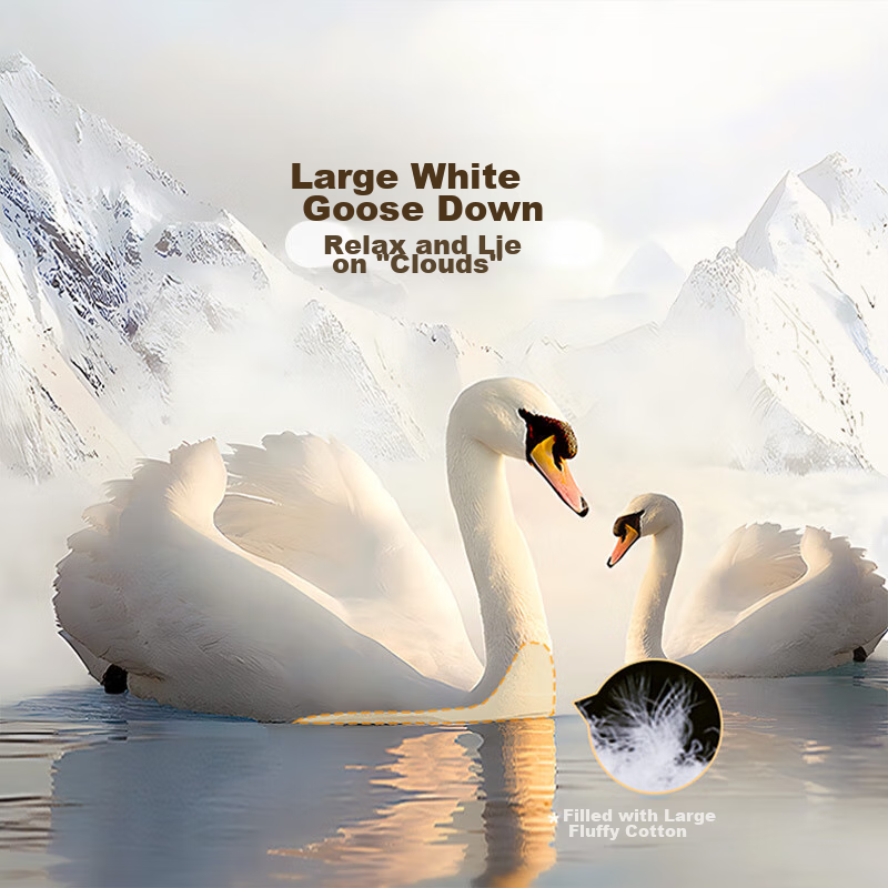 Fuanna Langanhua 50% White Goose Down Duvet, Winter Thick Comforter, 1100g Filli...