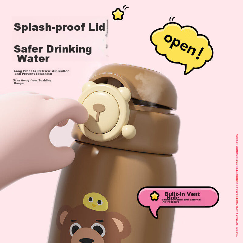 Fuguang Children's Insulated Cup, 316L Stainless Steel Water Bottle, for Boys An...