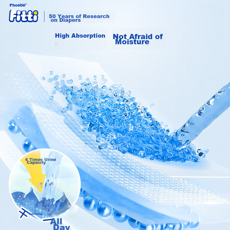 Fibi Fitti Quick-Absorbing Comfortable Pull-Up Diapers XXL45 (15kg And Above), E...