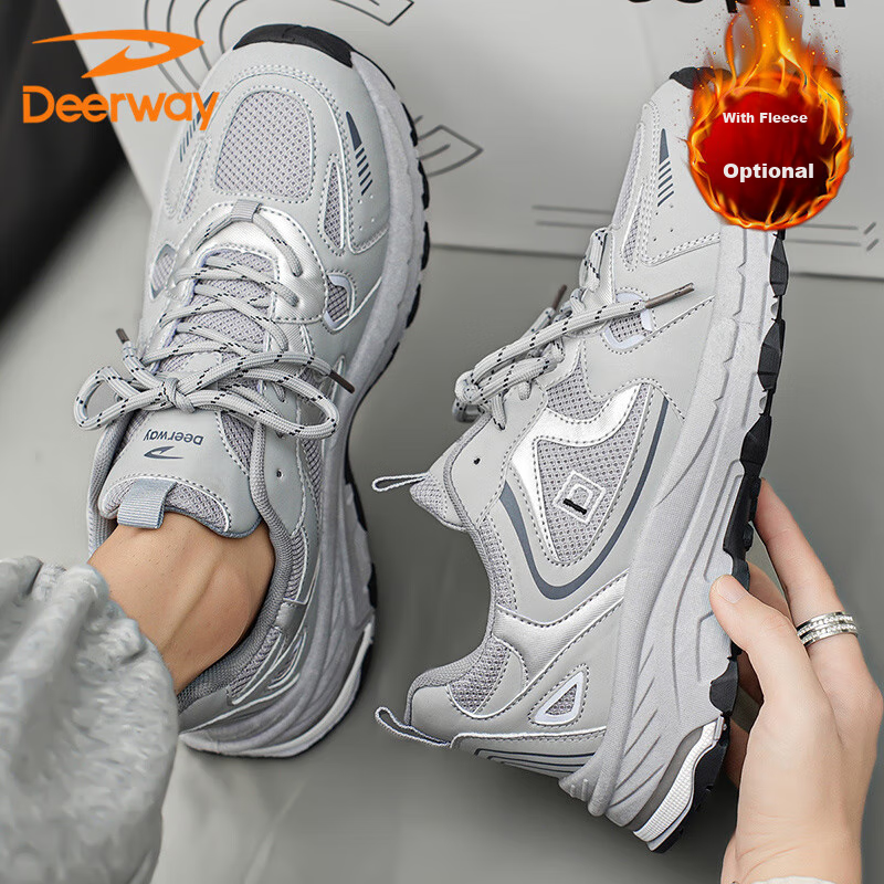 DEERWAY Men's Shoes, Men's 2025 Summer Dad Shoes, Men's Thick-Soled Fashionable...