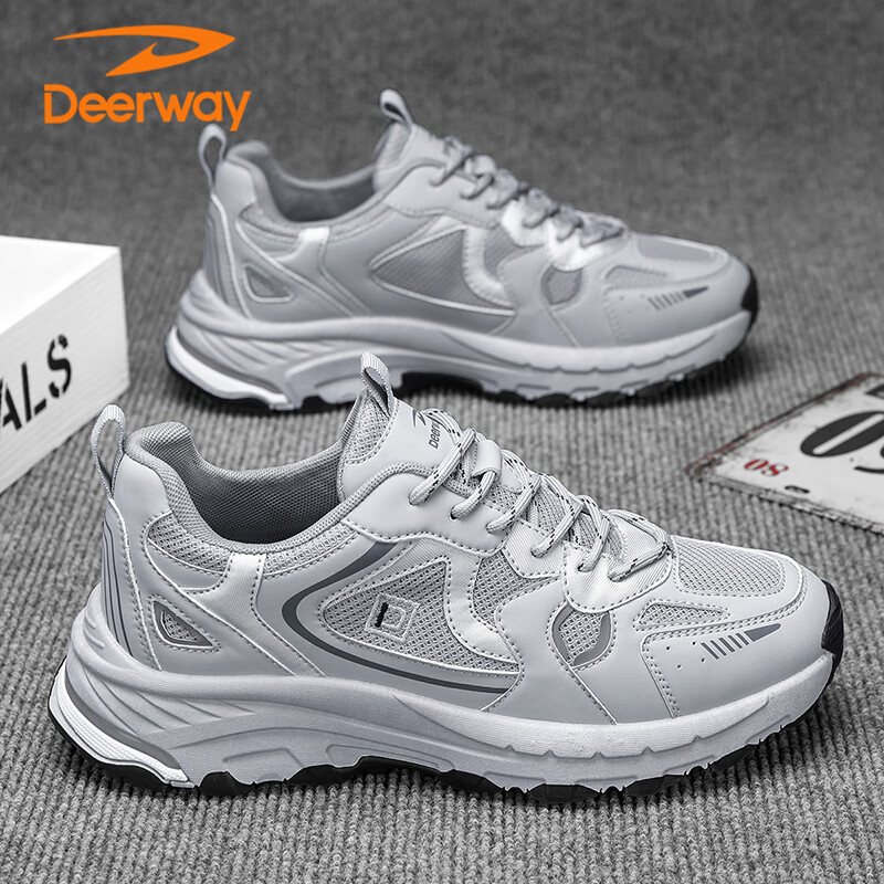 DEERWAY Men's Shoes, Men's 2025 Summer Dad Shoes, Men's Thick-Soled Fashionable...