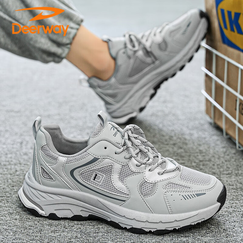 DEERWAY Men's Shoes, Men's 2025 Summer Dad Shoes, Men's Thick-Soled Fashionable...