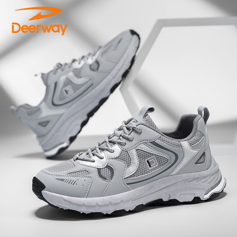 DEERWAY Men's Shoes, Men's 2025 Summer Dad Shoes, Men's Thick-Soled Fashionable...