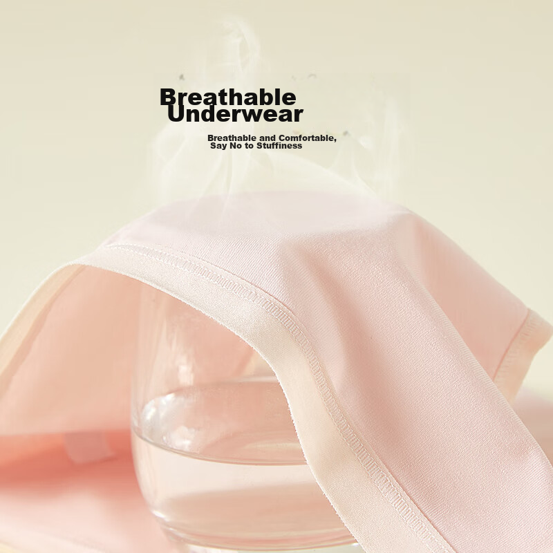 Dushiliren Women's Underwear, Pure Cotton Mid-Rise, Silk Gusset, 7A Grade Antiba...