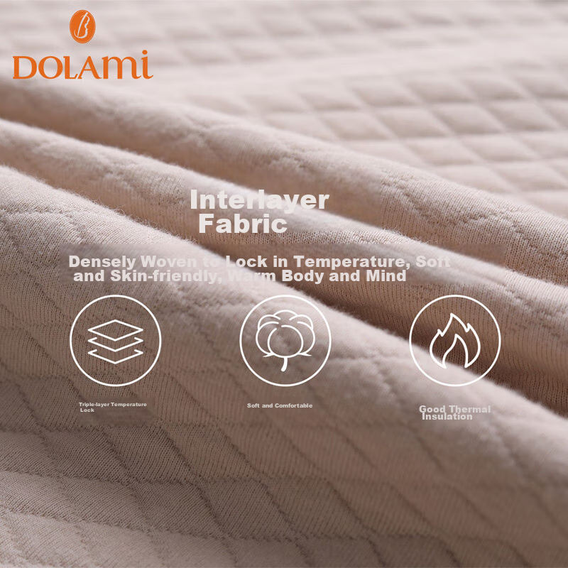 Dulamei Women's Pajamas, Autumn And Winter Thin Quilted Air Cotton Long-Sleeve,...