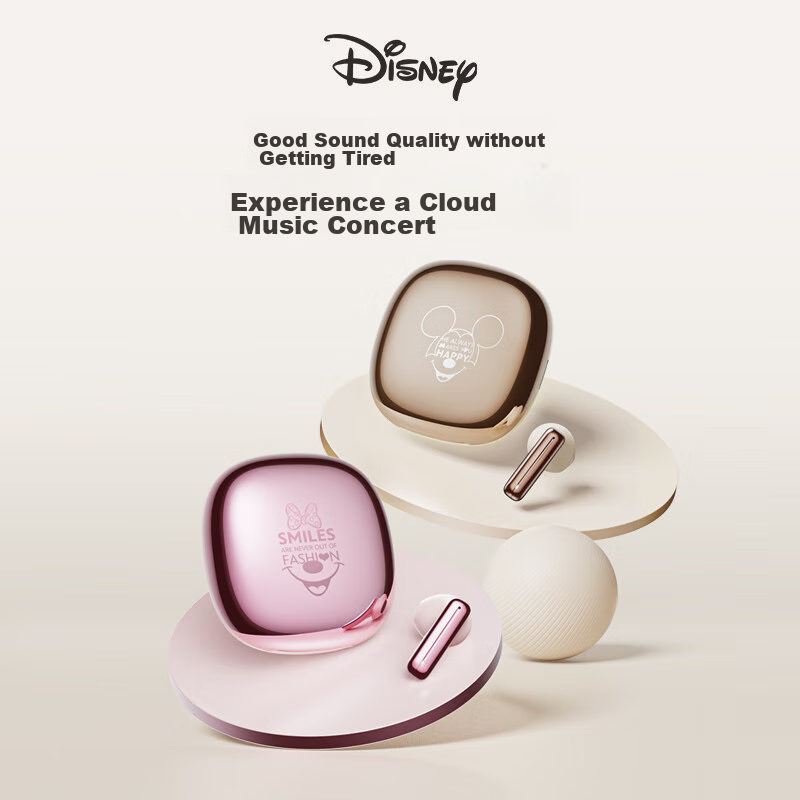 Disney Wireless Bluetooth Earphones, Semi-In Style, for Women, Stylish, Birthday...