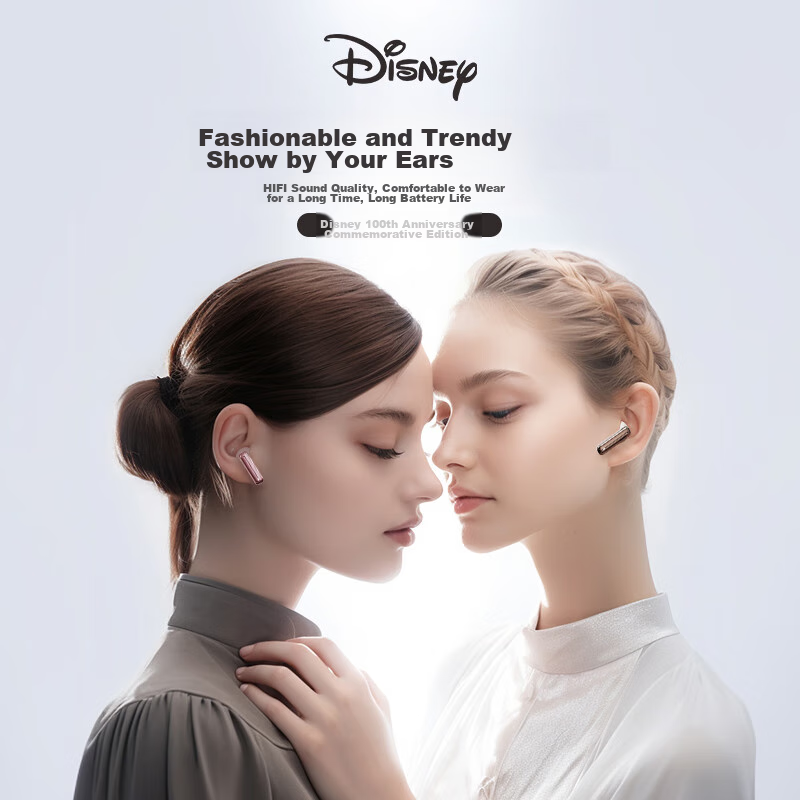 Disney Wireless Bluetooth Earphones, Semi-In Style, for Women, Stylish, Birthday...